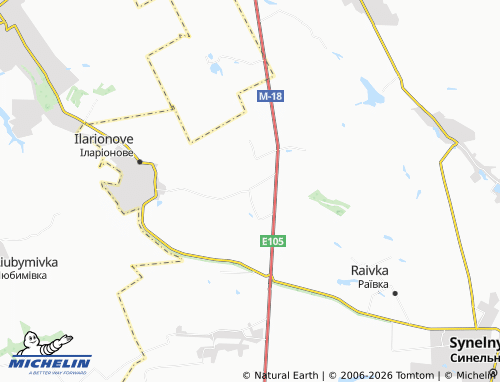 MICHELIN Starolozuvatka map - ViaMichelin