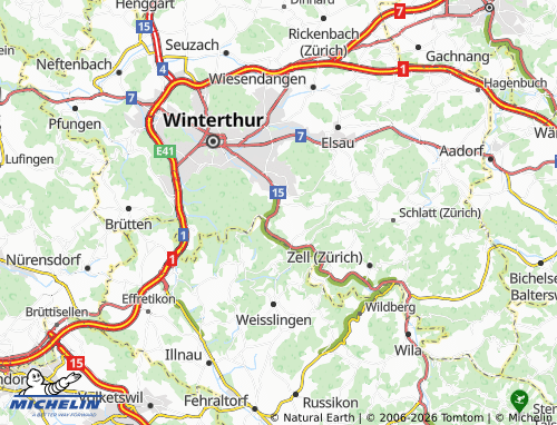 Mapa MICHELIN Grinen - ViaMichelin