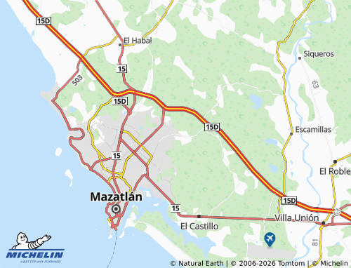 MICHELIN Las Higueras del Conchi map - ViaMichelin