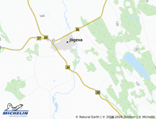 MICHELIN Vana-Jõgeva map - ViaMichelin