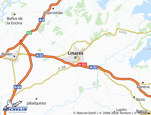 MICHELIN-Landkarte Linares - ViaMichelin