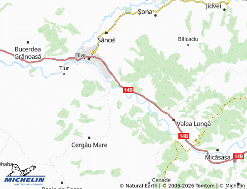 MICHELIN Mănărade map - ViaMichelin