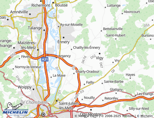 Carte MICHELIN Antilly - ViaMichelin