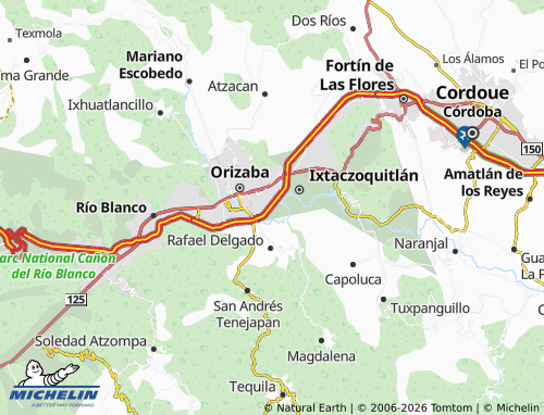 Mapa MICHELIN Villas de Orizaba - ViaMichelin