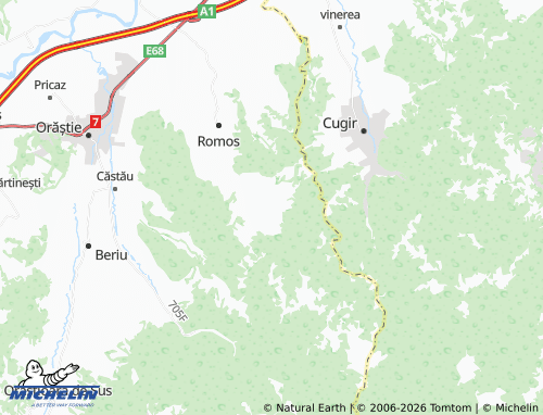 Mappa MICHELIN Romoșel - ViaMichelin