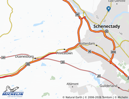Mapa MICHELIN Princetown - ViaMichelin