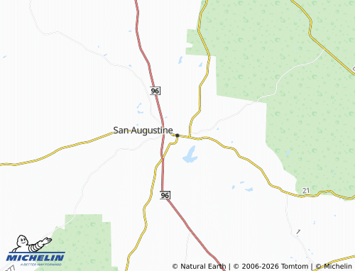 Mapa MICHELIN San Augustine - ViaMichelin