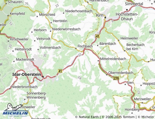 MICHELIN-Landkarte Weierbach - ViaMichelin