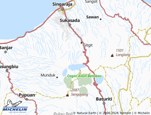 Mappa MICHELIN Wanagiri - ViaMichelin
