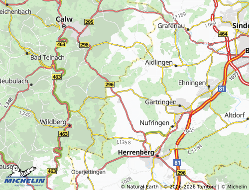 Mapa MICHELIN Deckenpfronn - ViaMichelin