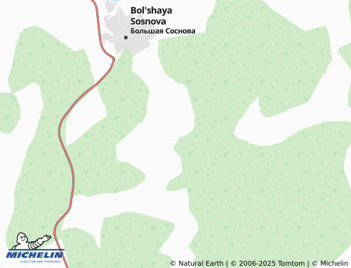 MICHELIN Malaya Sosnova map - ViaMichelin