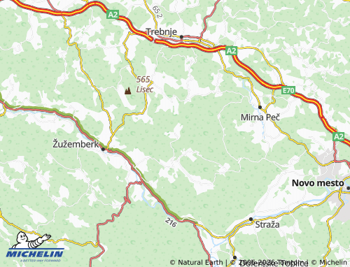 Carte MICHELIN Podlipa - ViaMichelin