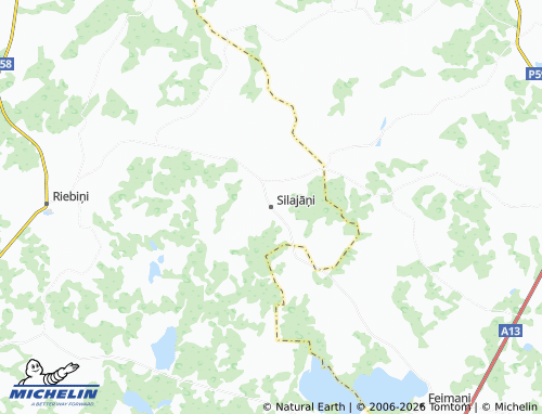 Mapa MICHELIN Silajāņi - ViaMichelin