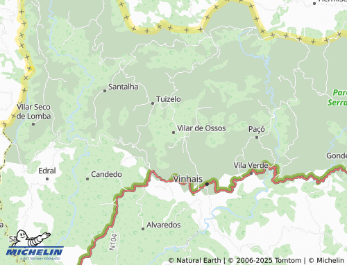MICHELIN Vilar de Ossos map - ViaMichelin