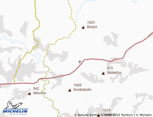 MICHELIN Baziya Mission map - ViaMichelin