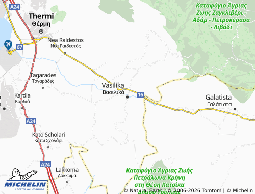 MICHELIN Vasilika map - ViaMichelin
