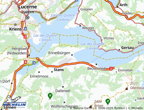 Mappa MICHELIN Ennetbürgen - ViaMichelin