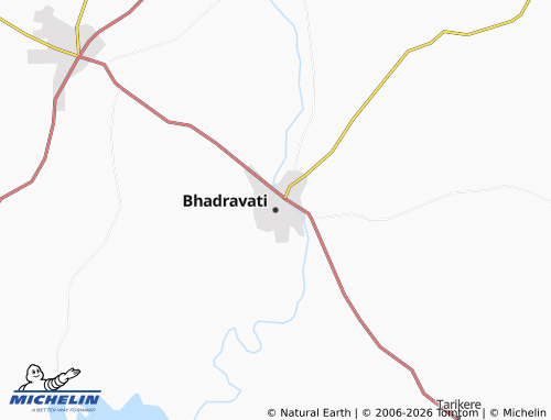 MICHELIN-Landkarte Bhadravati - ViaMichelin
