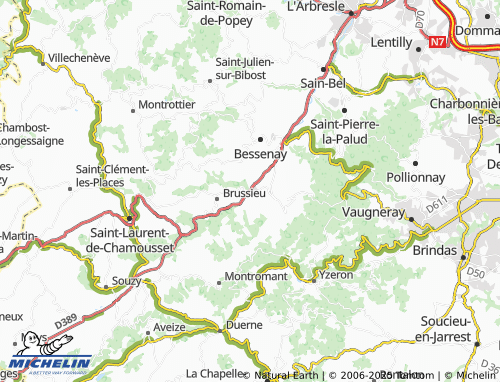 Kaart MICHELIN La Giraudière - ViaMichelin