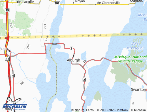 Kaart MICHELIN Alburgh - ViaMichelin