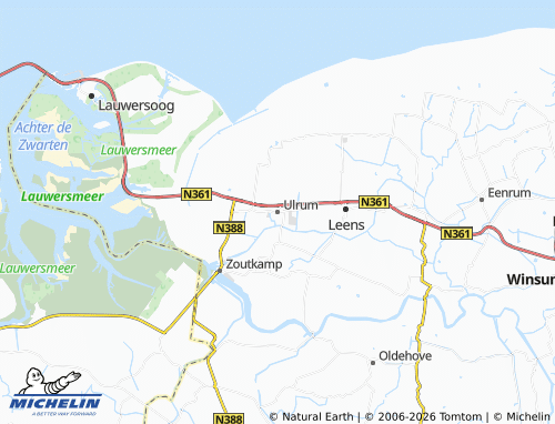 Mappa MICHELIN Ulrum - ViaMichelin