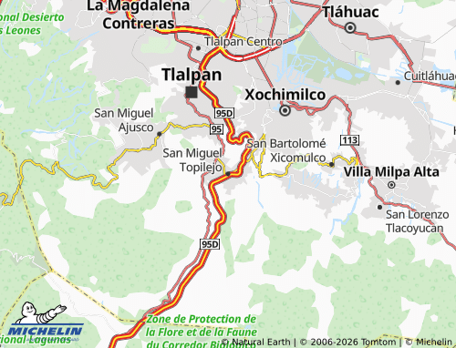 Mappa MICHELIN San Miguel Topilejo - ViaMichelin