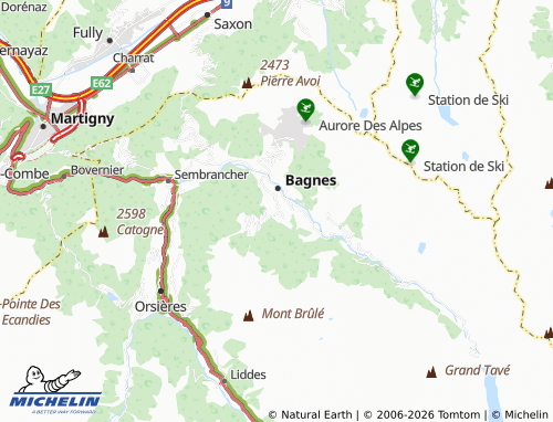 Mappa MICHELIN Bruson - ViaMichelin