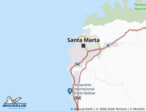 Carte MICHELIN El Rodadero - ViaMichelin