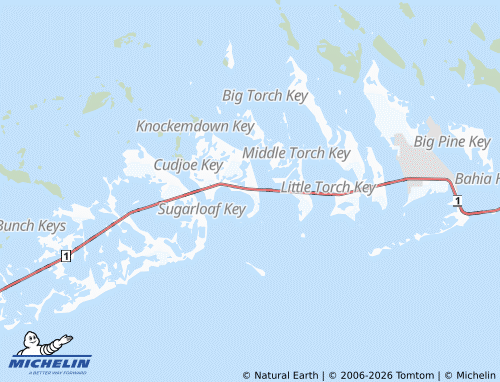 Mappa MICHELIN Cudjoe Key - ViaMichelin