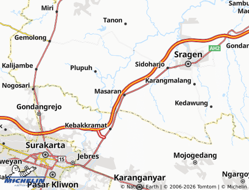 MICHELIN Masaran map - ViaMichelin