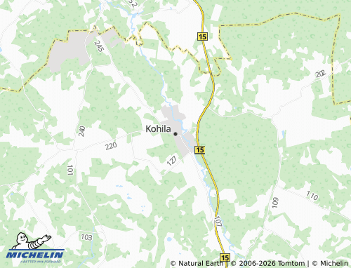 Kaart MICHELIN Kohila vald - ViaMichelin