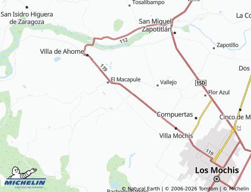 MICHELIN Emiliano Zapata map - ViaMichelin