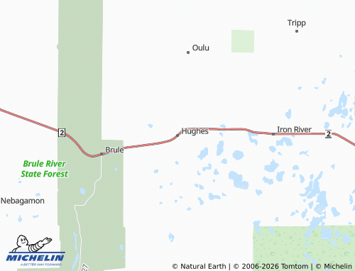 Mappa MICHELIN Hughes - ViaMichelin