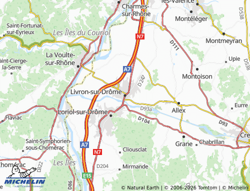 MICHELIN-Landkarte Livron-sur-Drôme - ViaMichelin