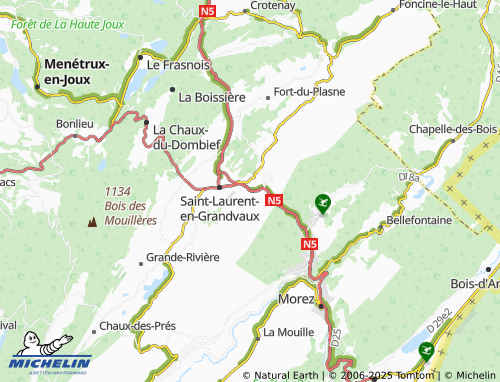 MICHELIN-Landkarte Sous les Gys - ViaMichelin