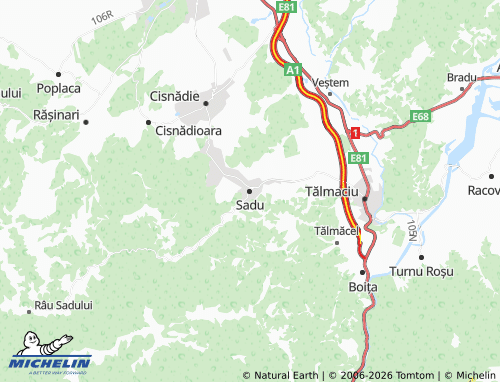 Mappa MICHELIN Sadu - ViaMichelin