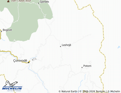 Mapa MICHELIN Leshnjë - ViaMichelin