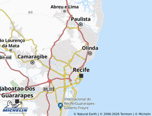 MICHELIN-Landkarte Campina do Barreto - ViaMichelin