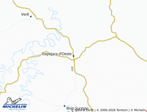 MICHELIN Itapejara d'Oeste map - ViaMichelin