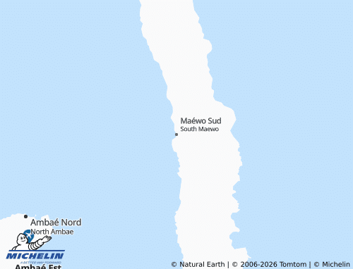 Mappa MICHELIN South Maewo - ViaMichelin