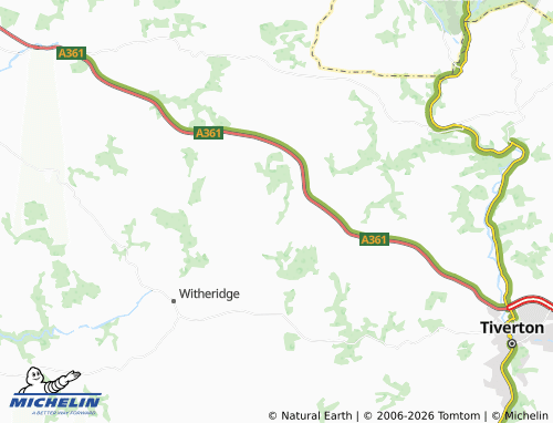 MICHELIN Rackenford map - ViaMichelin