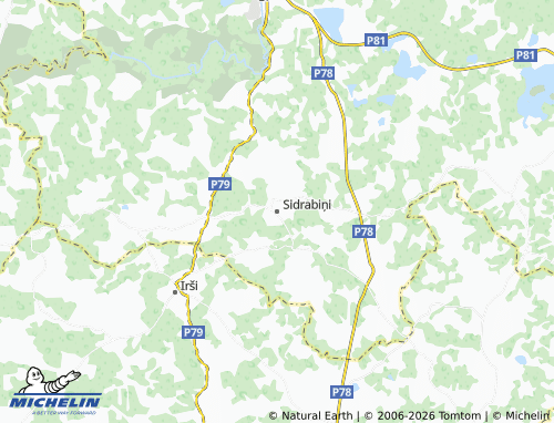 Kaart MICHELIN Sidrabiņi - ViaMichelin