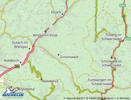 Mapa MICHELIN Haslachsimonswald - ViaMichelin