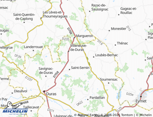MICHELIN-Landkarte Saint-Astier - ViaMichelin