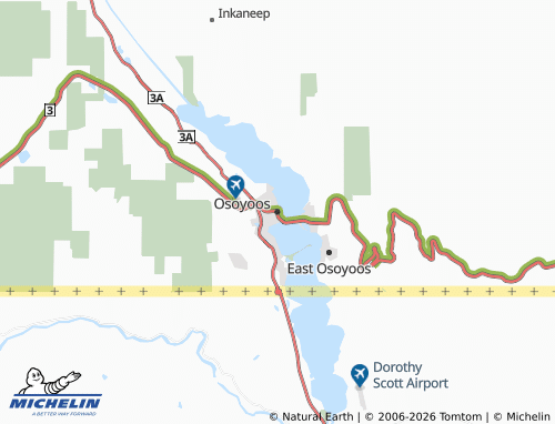 Mapa MICHELIN Osoyoos - ViaMichelin
