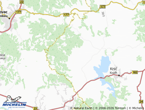 Carte MICHELIN Borač - ViaMichelin