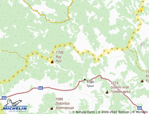 MICHELIN-Landkarte Lomnitsa - ViaMichelin