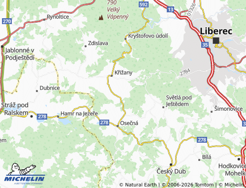 Mappa MICHELIN Druzcov - ViaMichelin