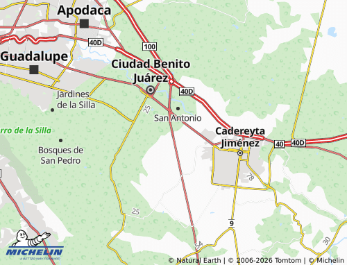 Mappa MICHELIN Valle del Roble Sector Trueno - ViaMichelin