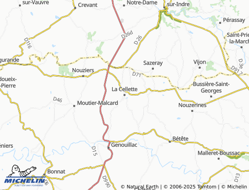 MICHELIN La Cellette map - ViaMichelin